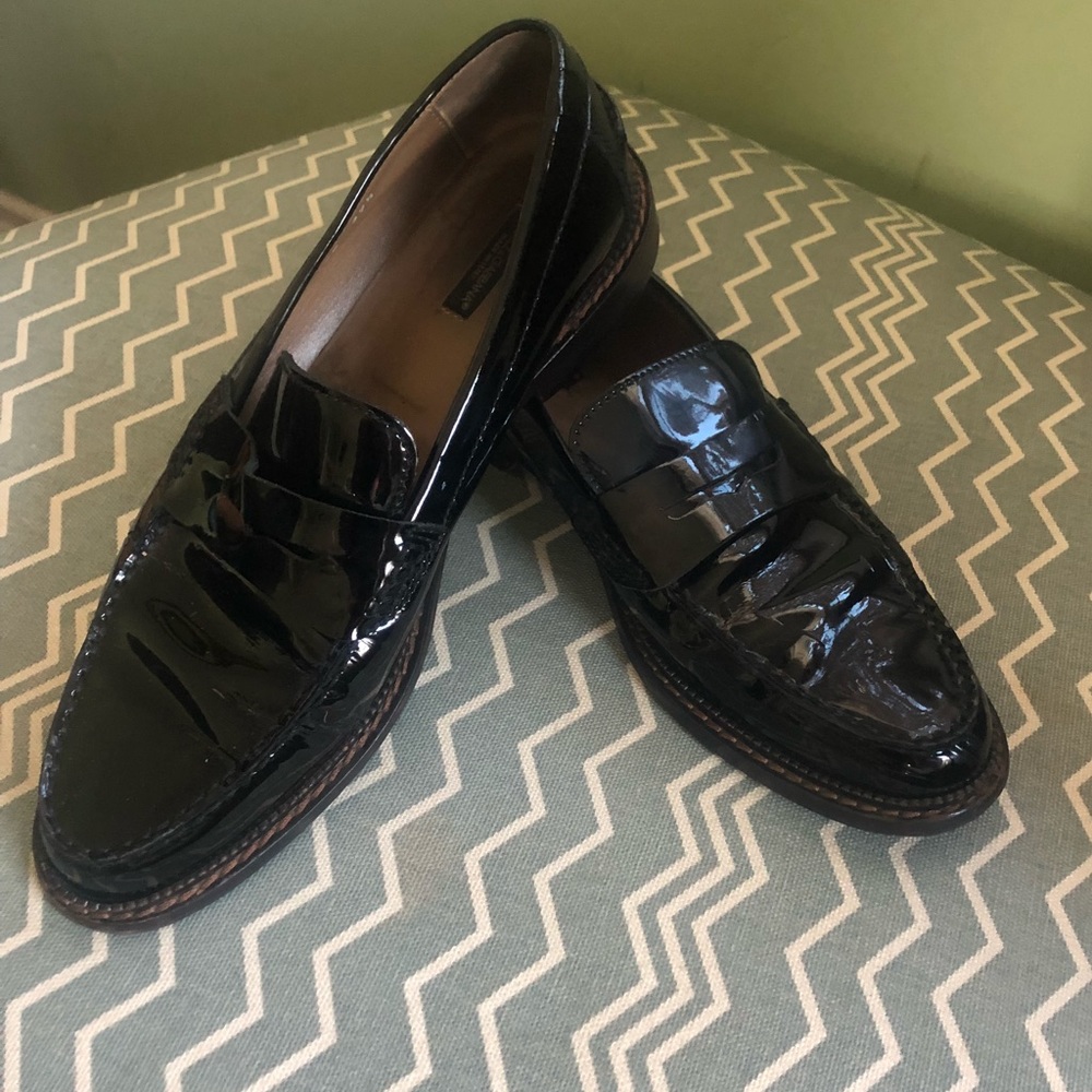 Vintage Dolce & Gabbana black leather loafers SZ9